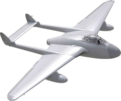 Airfix Modelbouwpakket Militaire voertuigen - 06107 de Havilland Vampire F.3 Plane Plastic - 1:48 - Modelbouw