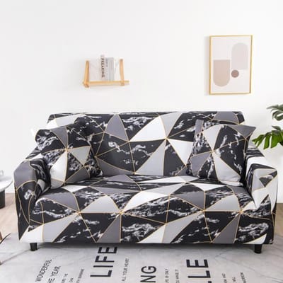 Bankhoes Katoen Bloemenprint Bankhanddoek Slipcover Bankhoezen Voor Woonkamer Bankhoes Funda Sofa Bescherm Meubels 1-seat 90-140cm gray