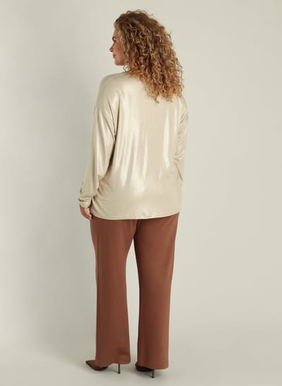 YEST CURVE Shaylee Essential Tops - Sand - maat 0(46)