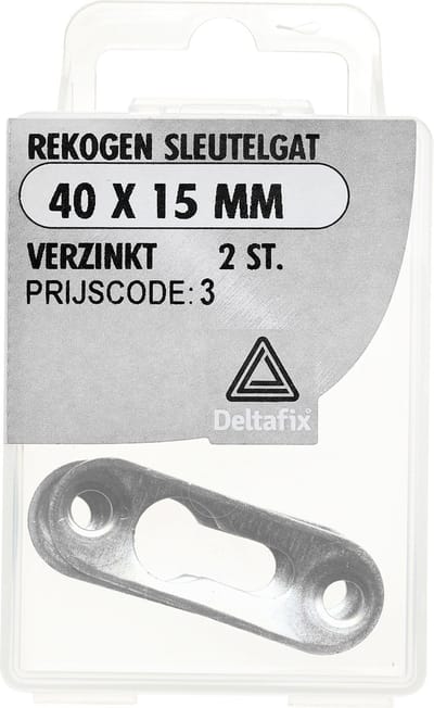 Rekogen sleutelgat 40x15mm vz 2st Deltafix