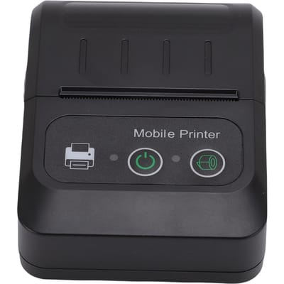 Imprimante d'étiquettes thermique portable sans fil Bluetooth 58 mm à impression haute vitesse sans encre black