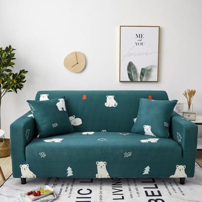 Spandex Elastische Bankhoes voor Woonkamer Strakke Wrap Allesomvattende Bankhoes Modulaire Meubels Bank Beschermhoes 1/2/3/4-zits 4-Seat 235-300cm