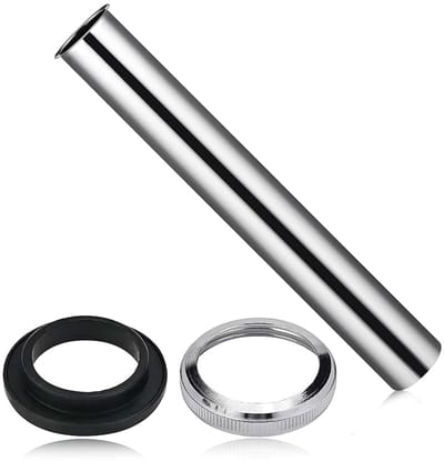 Dailygoods- Verlengbuis 200 mm - Sifonbuis - Afvoerslang - Roestvrij Staal - Corrosiebestendig - Inkortbaar - Afvoerpijp