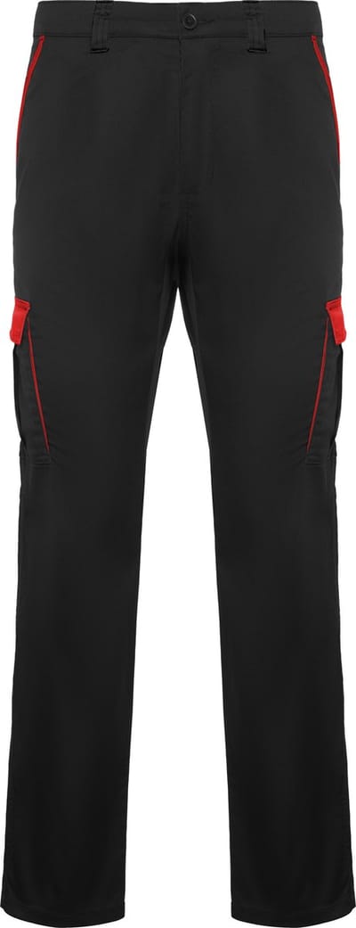 Werkbroek Trooper Zwart / Rood merk Roly maat 54