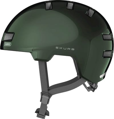 Fietshelm ABUS SKURB moss green S - 52-56 cm - groen - Geschikt voor gebruik op elektrische fietsen - stadsfietsen - 300 g