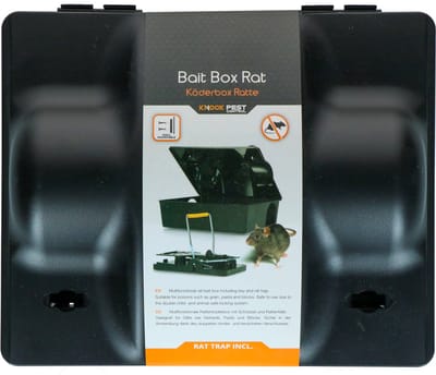 Knock Pest Control Voerdoos 1 stuk - Ongedierteval - Lokdoos voor muizen en ratten - Met kinderslot - Inclusief rattenklem