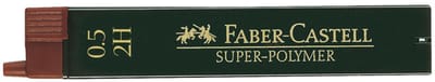 Faber-Castell potloodstiftjes - Super-Polymer - 0,5mm - 2H - 12 stuks - FC-120512