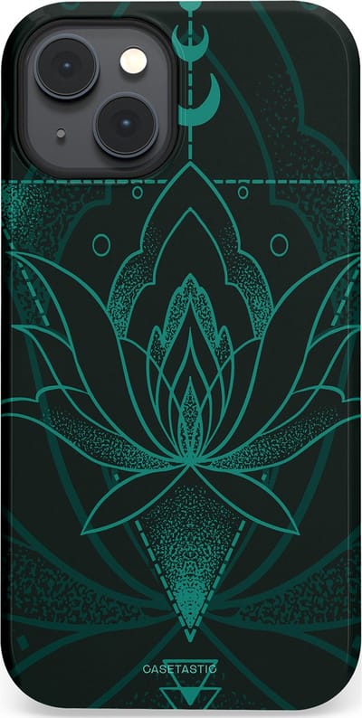 Casetastic Hoesje Geschikt voor Apple iPhone 14 Magsafe - Stijlvolle Beschermende Duo-layer Case - Lotus Zen