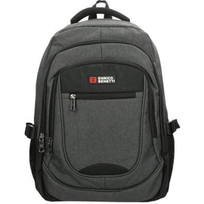 Enricobenetti Benetti Rugzak Hamburg grijs - laptop 17 inch Boekentassen rugzakken Boekentassen rugzakken Boekentassen rugzakken Boekentassen