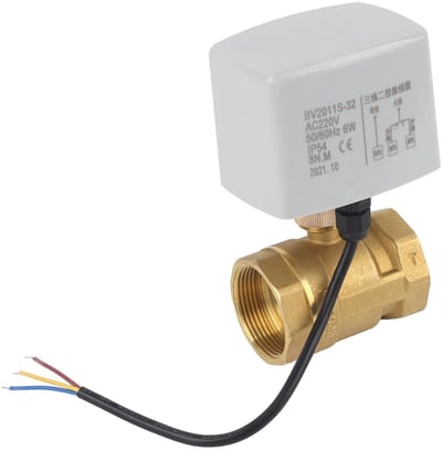 OmGoods - Dailygoody - Motorized Ball Valve - 220V met Handmatige Schakelaar - Duurzaam - Voor Water- en Gasleidingen - Efficiënt - Geschikt voor Huishoudelijk .