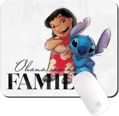 Muismat Disney 100th anniversary Lilo and Stich 22x18cm