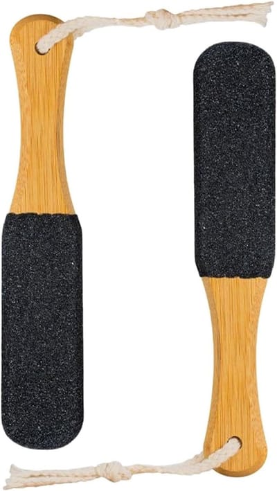Eeltvijl Voetschraper - Voetvijl Pedicure - Voeten Verzorgen - Dubbelzijdig Ontwerp - 23 x 4.5 cm - Grijs