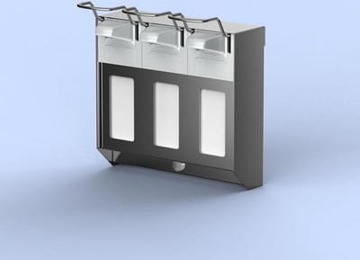 MediQoline | TRIO Zeep & desinfectiemiddeldispenser | RVS | 500ml