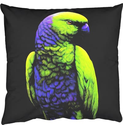 Sierkussens - Kussentjes Woonkamer - 50x50 cm - Papegaai - Veren - Opvallend - Groen