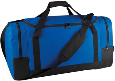 Sporttas Collectie – Grote Sporttas – 85 Liter – Schoenenvak – Verstevigde Schouderband – Blauw/Zwart – 66×36×41 cm