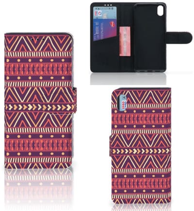 Xiaomi Redmi 7A Telefoon Hoesje Aztec Paars