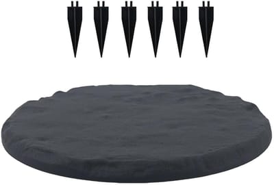 Decoratieve Stenen - Tuinpad Verfraaiing - Buitenruimte Aankleden - Inclusief Grondpennen - Tot 44.8 cm - Natuurlijke Tinten