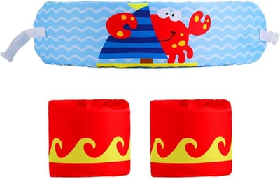 Kinderen Zwemgordel - Zwemband Kinderen - Veilig Zwemmen Leren - Ademend en Zacht - 10-28 kg - Blauw