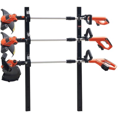 Trimmer Rek, 3 Plaatsen Onkruid Trimmer Rek, Vergrendelbare Trim Houder Landschap Trailer Rek Drager Montage op Open Pick-up/Trailer Afgesloten Trailers, Paar