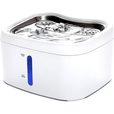 2.5L Katten Waterfontein APP Slimme Bediening Huisdier Waterdispenser voor Drinken Stille Automatische Kat A gray