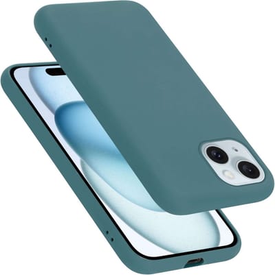 Cadorabo Hoesje geschikt voor Apple iPhone 15 PLUS in LIQUID GROEN - Beschermhoes gemaakt van flexibel TPU silicone Case Cover