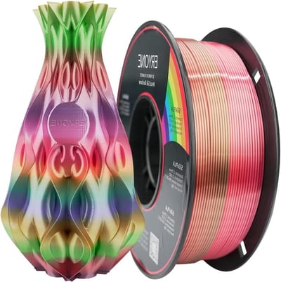 Ultra Shiny Silk 3D-printers PLA-filament 175 mm 003 mm 1 kg 1 spoel veelkleurig regenboog snelle kleur gradient zijde-metaal-glans zijde-regenboog.
