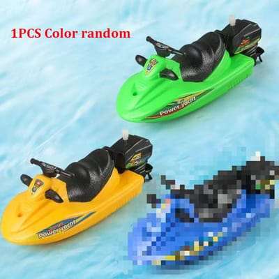 Opwindbaar Speedboot Badspeelgoed voor Kinderen, Creatieve Winterbad Avonturen die Fantasierijk Water Spelen voor Peuters Stimuleren