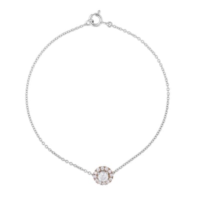 Orphelia AD-1029/1 - Armband - 18 Karaat Goud Bicolor / Diamant 0.38 ct - 18 cm