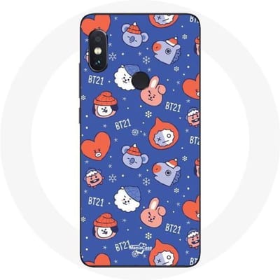 Coque pour Xiaomi Redmi Note 5 Pro BTS Bangtan Sonyeondan BT21 Noël 2023