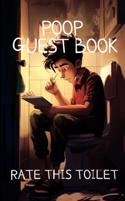 Gastenboek Toilet - Grappig Dagboek - Beoordeel Je WC - Uniek Cadeau Idee - 13x20 cm