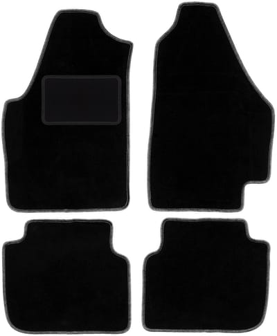 Zwarte veloursmatten voor: Fiat Idea minivan (2003-2010)