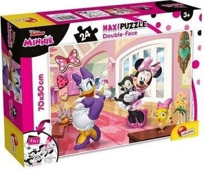 Lisciani - Minnie - Double face - Puzzel Maxifloor - 24 stukjes