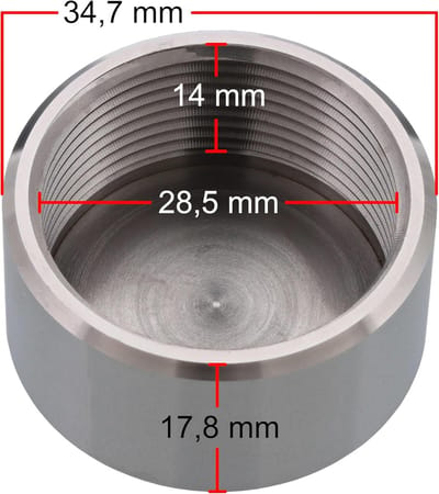 2 Stuks Afsluitkap voor Thermostaat M30 x 1.5 - Radiator Afsluitdop voor Montage en Bescherming