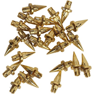 25 stuks Wielvelg Klinkmoer Stijlvolle Look Eenvoudige Installatie Spiked Wielvelg Rand Klinkmoer voor Wielen goud
