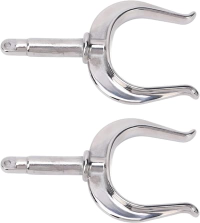 Roeidol van Roestvrij Staal - Maritieme Roeidol - Kajak Roeien - Universele Pasvorm - 1/2 Inch Schacht - Zilver