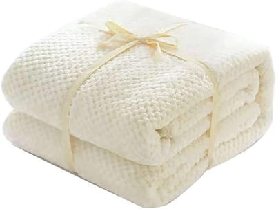 Flanellen Deken - Spree Plaid - Gezelligheid Thuis - Zacht Microvezel - 180 x 200 cm - Beige