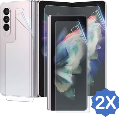 Screenprotector geschikt voor Samsung Galaxy Z Fold 4 - Folie Screen Protector Screenprotector geschikt voor Samsung Fold 4 - 2 Stuks