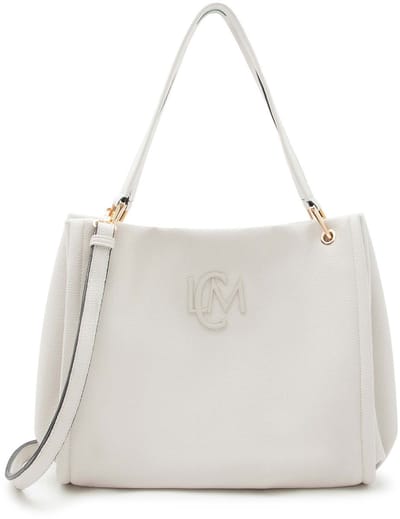 L.CREDI shopper schoudertas Rhonda Shopper Light Gray crème