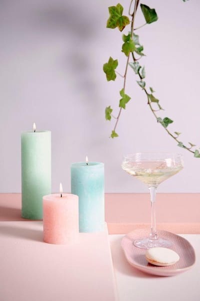 Bio Kaars - Bolsius Rustiek Stompkaars - Divine Earth Water - 130/68mm