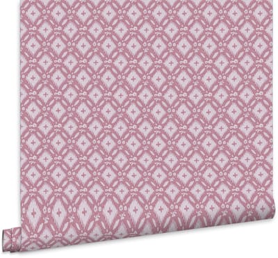Laura Ashley Whitebrook Behang - Ruit - 10mx52cm - Roze