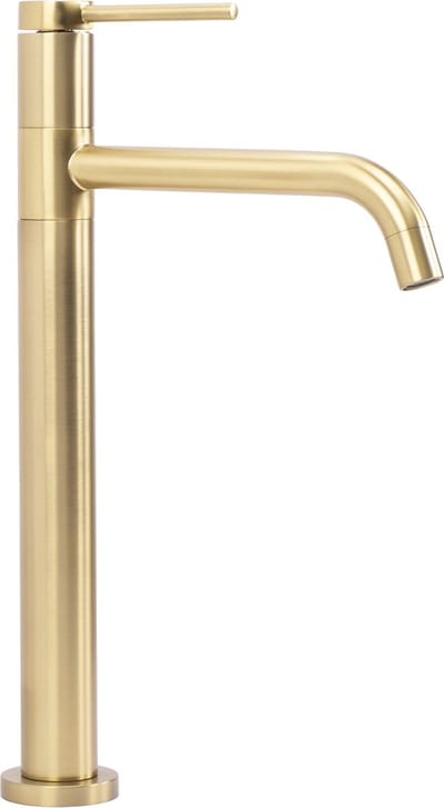 REA High washbasin tap Lugano Gold Brushed
