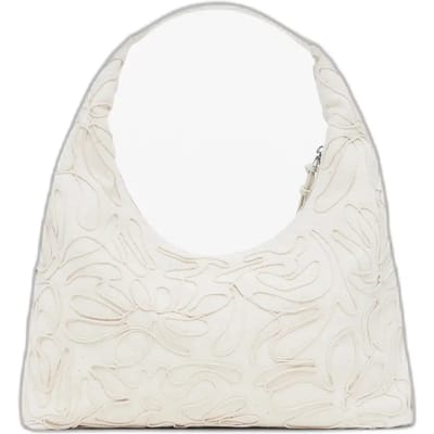 Desigual schoudertas handtas Edelina Samarra Shoulder Bag Linen White crème