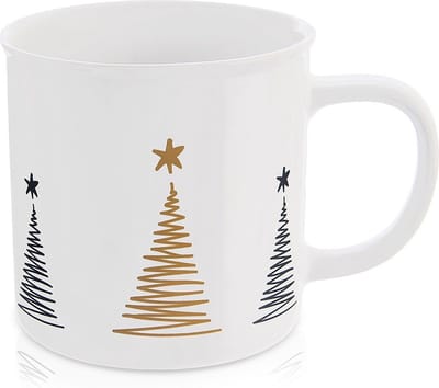 Mok Keramiek KERSTBOOM 500 ml - Koffiemok - Theebeker - Koffie - Beker