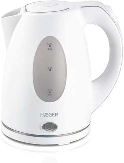 Elektrische Waterkoker 1,5 L, 2200 Watt - 360° Draaibaar, Veilig & Snel Koken