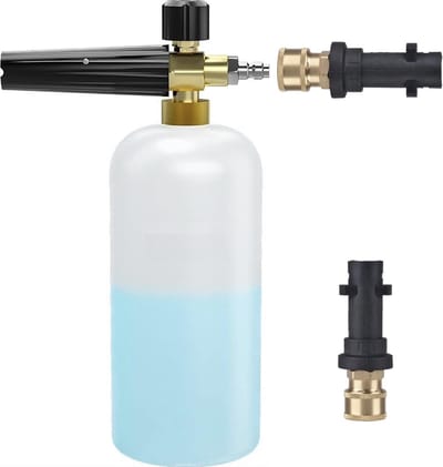 JHUBERS- Foam Gun - Schuimpistool 1L - Verstelbare Dikte - Compatibel met Karcher K2/K3/K4/K5/K6/K7 - Hogedrukreiniger - 100BAR-220BAR Druk - Schuimkanon