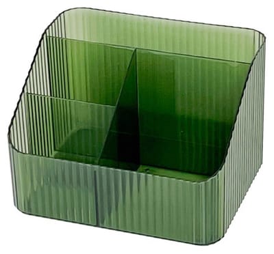 Opbergdozen voor cosmetica - badkamerplanken - opbergdozen - make-up borstel houders - opbergrekken voor op het badkamerblad - presentatiedozen voor cosmetica - Groen - 18*14.5*12