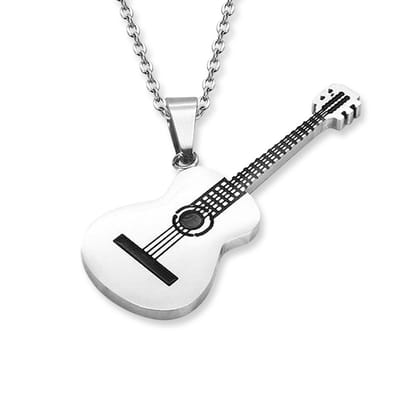 Amanto Ketting Enda - 316L Staal - Gitaar - 50x19mm - 60cm