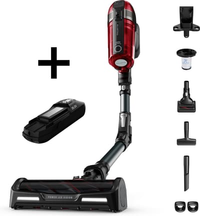 Rowenta X-Force Flex 12.60 RH98A3WO - Steelstofzuiger - Draadloos - Ideaal voor huisdiereigenaren - Inclusief Extra Batterij - 150 Airwatt - 90 min. gebruikstijd - LED verlichting zuigmond