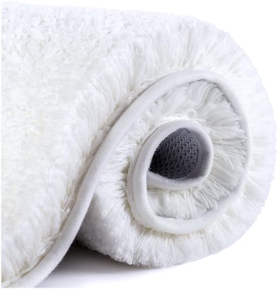 Badmat - Extra Dikke & Superzachte Badkamer Vloerkleed - Antislip en Hoogabsorberend - Machinaal Wasbaar - 60 x 90 cm (Wit)