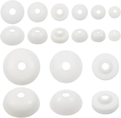 90 Stuks Oogveiligheidsringen van Plastic 9 mm tot 30 mm voor het Maken van Pluche Dieren en Creatieve Knutselprojecten